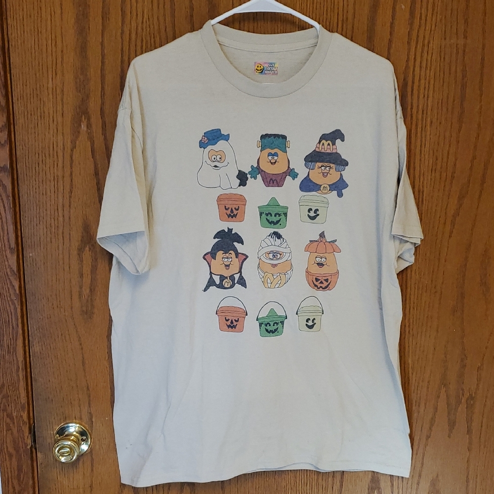 Retro 90s Mcdonalds Halloween McNugget Buddies Boo Buckets T Shirt